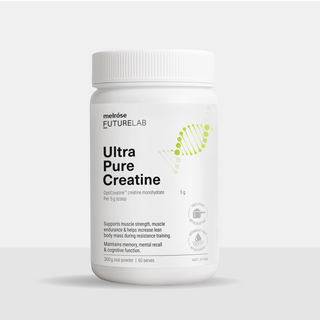 Melrose Futurelab Ultra Pure Creatine container on a white background