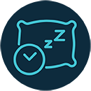 pillow and clock icon