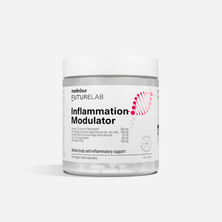 Melrose Futurelab Inflammation Modulator supplement container on a white background